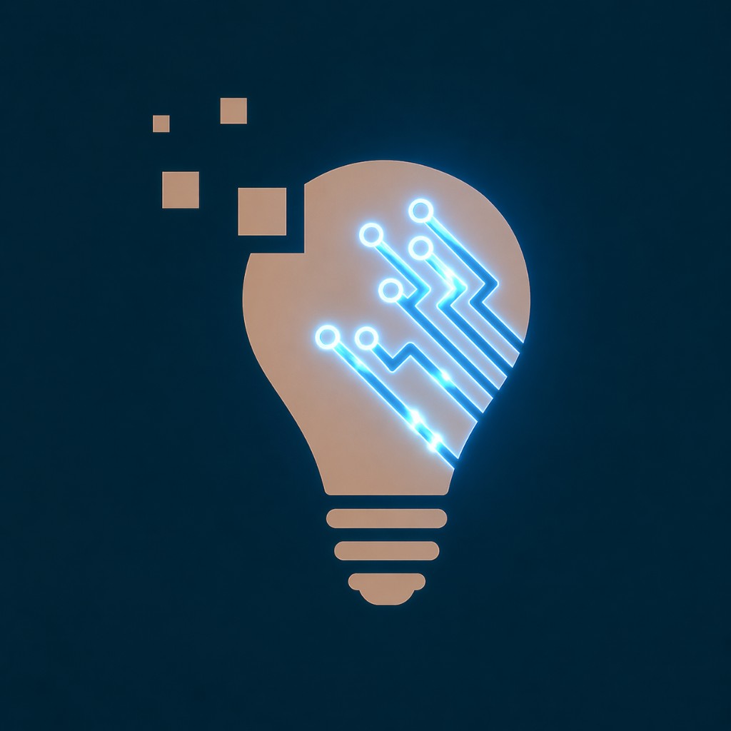 Lâmpada moderna iluminada por circuitos